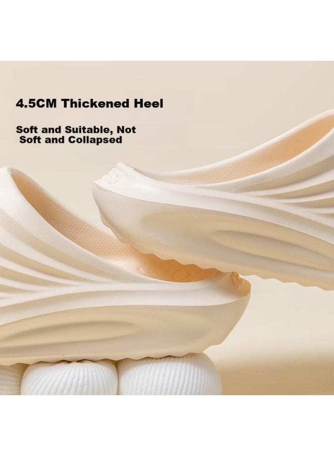 Jiayi Uni Summer Thick-soled Soft Elastic Sports Slippers Home Bathroom Slippers White Size 40-41 Jy363 - Image 4