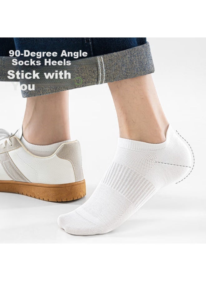 Picking up socks Pickup Socks Men'S Summer Thin Antibacterial And Odor-Resistant Essential Oil Mid-Tube Casual Socks Pure Cotton Breathable Men'S Sports Socks 6 Pairs Pack - Image 5