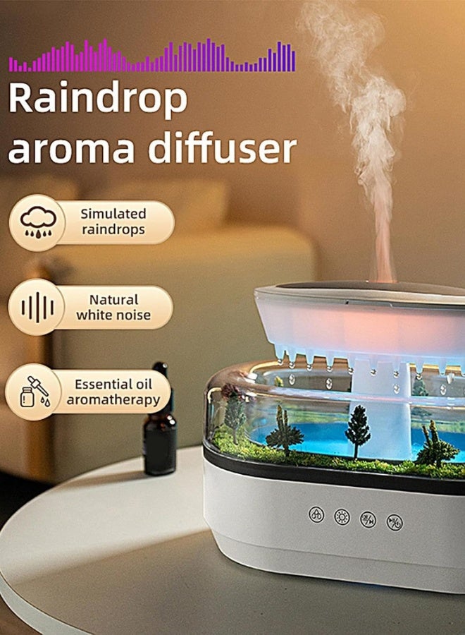 GTSOL Miniature landscape Essential Oil Diffuser with  Night Light  – 7 LED Colors, Sleep Aid, Aromatherapy Humidifier (280ml) - Image 3