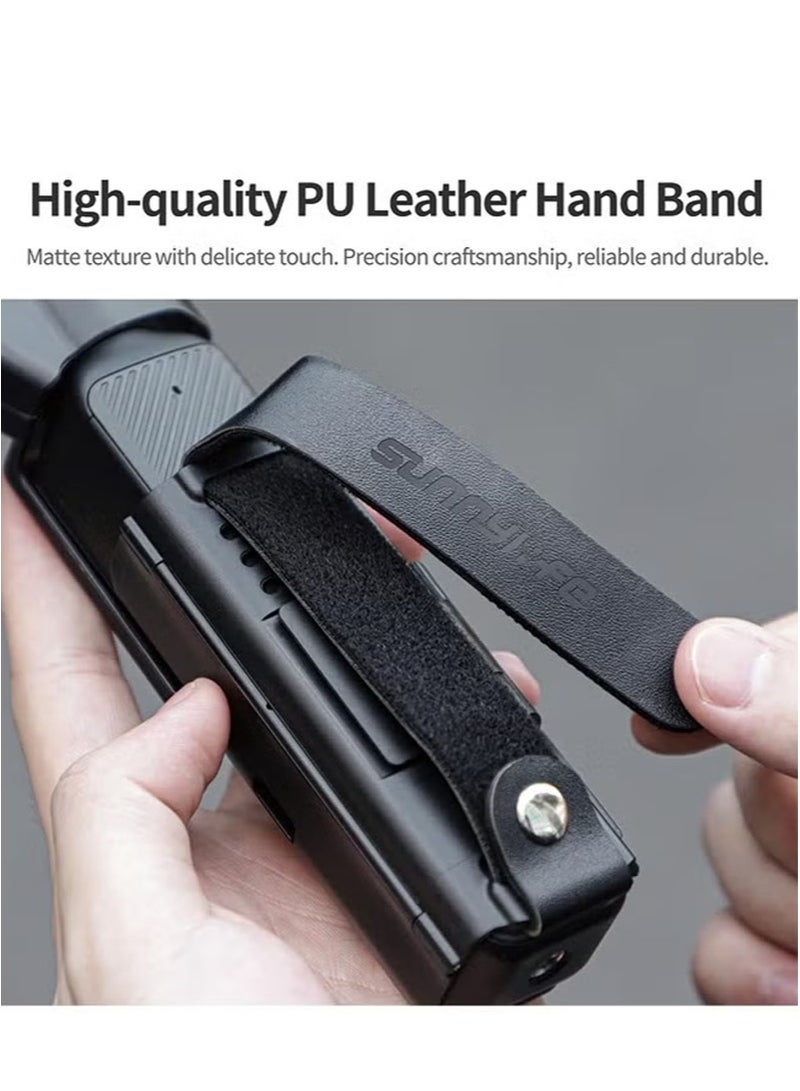 سني لايف غطاء محول تمديد قبضة الكاميرا لـ DJI Osmo Pocket 3 مع حزام يد محمول وقوس تمديد الحذاء البارد (أسود) - Image 4