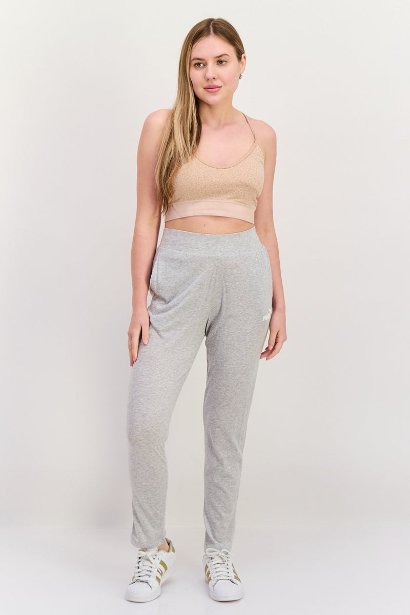 PUMA Women Relaxed Fit Training Sweatpants, Light Grey - Image 4