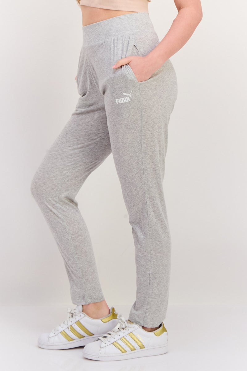 PUMA Women Relaxed Fit Training Sweatpants, Light Grey - Image 2