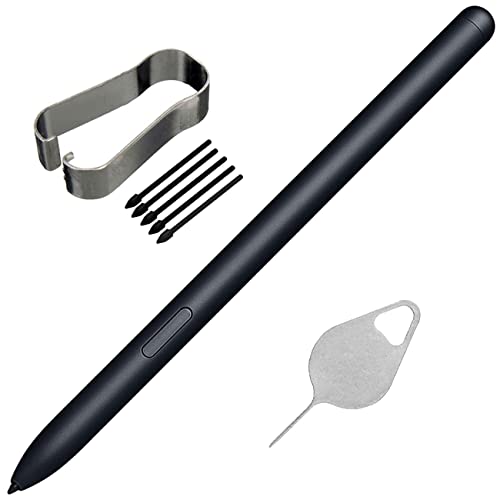 Bestdealing Galaxy Tab S9 Pen Stylus Tab S9 FE S Pen Replacement Tab S9 Ultra Stylus Pen Tab S9+ Touch Pen for Samsung Galaxy Tab S9 FE Pen S Pen with Tips Repair Part Black (NO Bluetooth) - Image 1