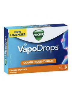 Vicks Menthol Orange Sore Throat Relief Lozenges, 16 Lozenges  - Image 4