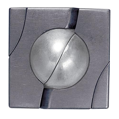 BePuzzled Marble Hanayama Metal Brainteaser Puzzle Mensa Rated Level 4 for Ages 12 and Up - Image 1