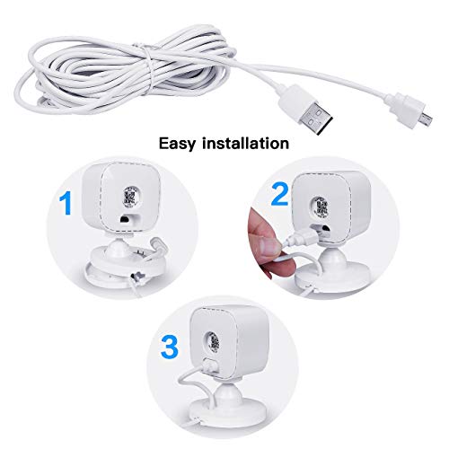 TIUIHU 20ft/6m Power Extension USB Cable for Blink Mini, Compatible with Blink Mini Indoor Plug-in Camera Extension Cable - Image 4