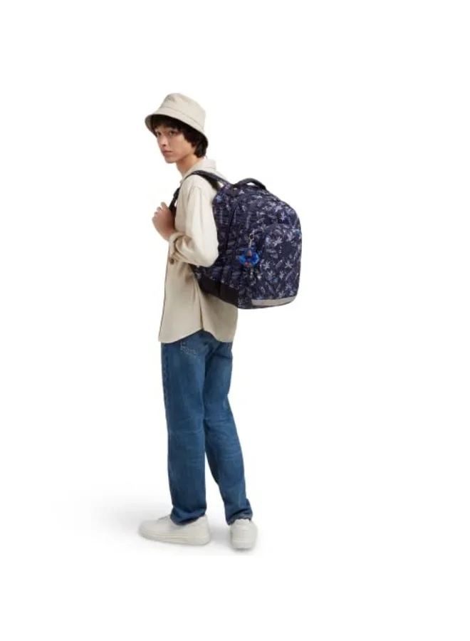 kipling Class Room Large Backpack with Laptop Protection 15" Large - Surf Sea Print