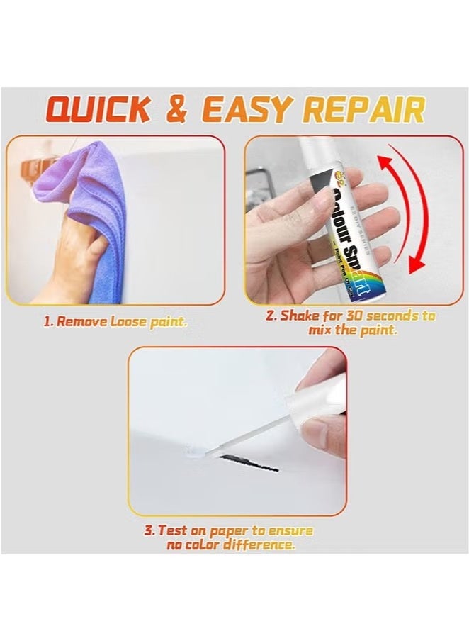 Generic Car Scratch Remover, Car Paint Scratch Repair, Car Scratch Remover Pen, Car Accessories Car Pro Mending Car Remover Scratch Repair Paint Pen, Automotive Touch Up Paint (White)  - Image 4