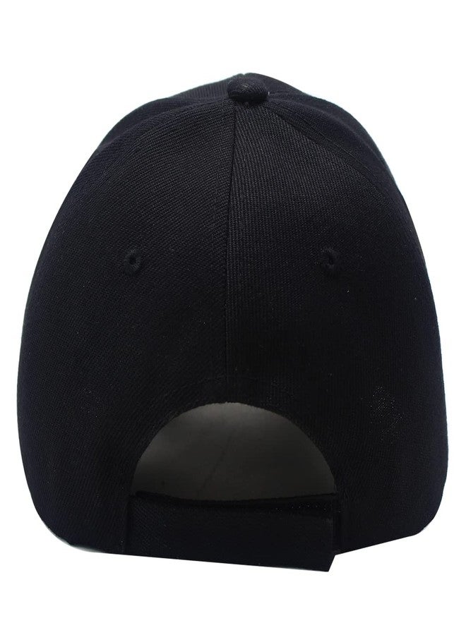 Eachnice DailyCarry Black Blue Police Adjustable Baseball Cap Law Enforcement Officer Cops Gear 3D Embroidered Men Women Hat (Black) - Image 4