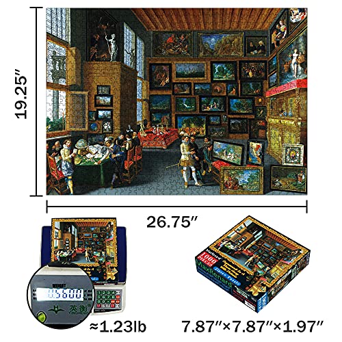 MaxRenard Game Jigsaw Puzzle 1000 Pieces for Adult Oil Painting Collection Cognoscenti in A Room Hung with Pictures Famous Artwork Toy - Image 5