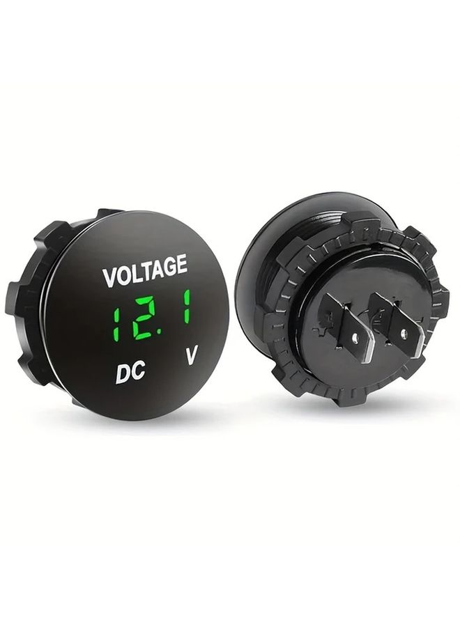 Orange Car Voltmeter USB Charging Bottle DC4 36V LED Digital Display - Image 4