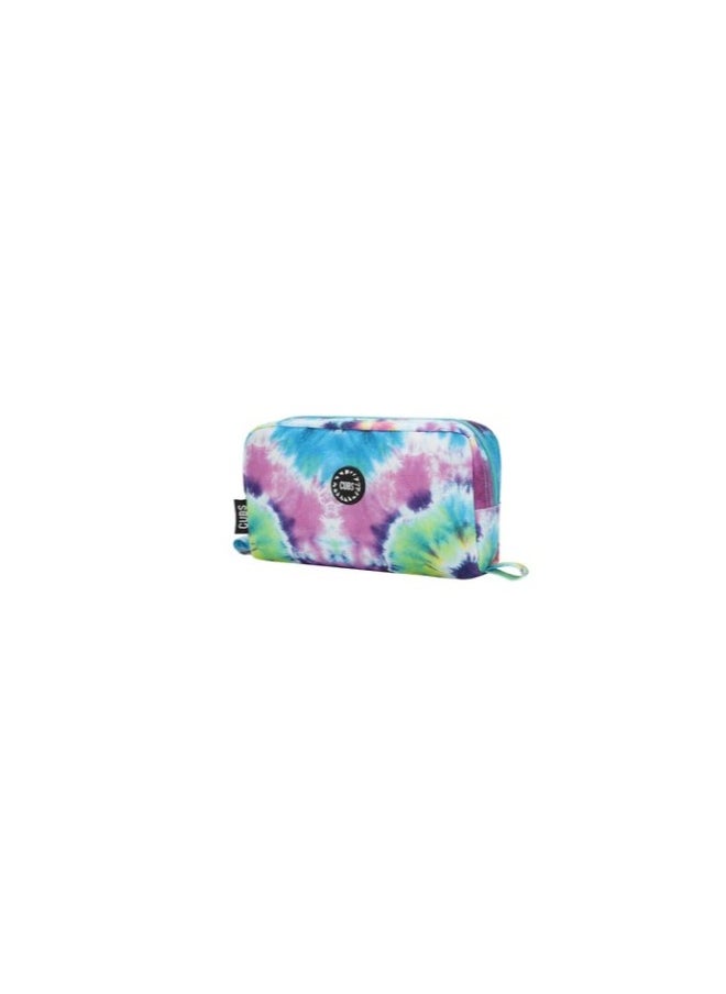 CUBS Tie Dye Purple & Turqoise Pencil Case  - Image 3