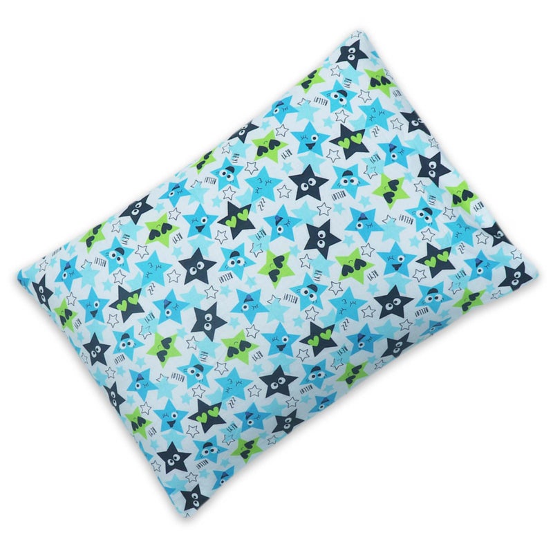 KRADYL KROFT Toddler Pillow with 100% Cotton Removable Cover - 20 X 15 Inches | Children Pillows | Baby Pillows - Happy Stars - Image 5