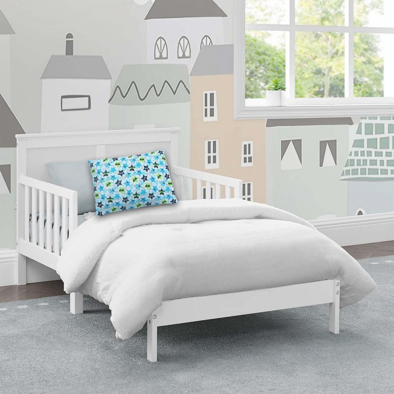 KRADYL KROFT Toddler Pillow with 100% Cotton Removable Cover - 20 X 15 Inches | Children Pillows | Baby Pillows - Happy Stars - Image 2