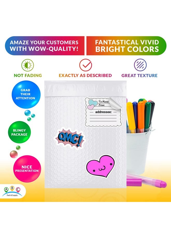 ABC Pack & Supply Abc Poly Bubble Mailers 6.5 X 9 Inches. Pack Of 25 White Padded Envelopes For Small Business. Self Seal Adhesive Padded Shipping Envelopes. Cushioning Bubble Packaging Envelopes - Image 5