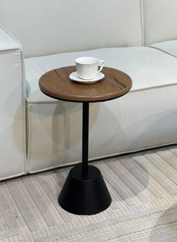 UNIKSAR 6-Piece Nesting Coffee & Side Table Set – Solid Wood Tops & Champagne Metal Base – Modern Majlis & Living Room Furniture – Compact & Elegant Decor - Image 3