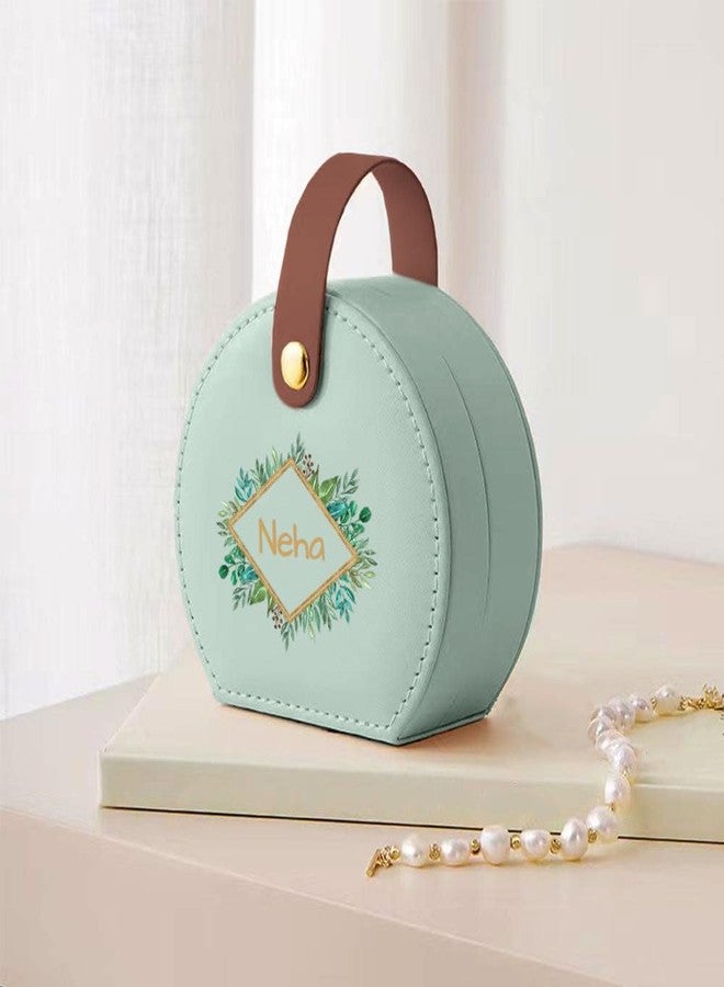 نتكيس حقيبة مجوهرات صغيرة مخصصة للنساء من نوتكيس - منظم سفر من الجلد الصناعي مع بطانة ناعمة - Image 1