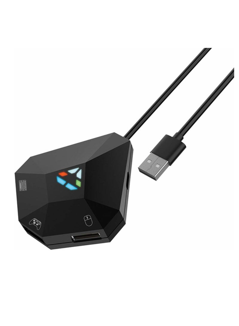 Keyboard and Mouse Adapter for Nintendo Switch/Xbox One/Xbox 360/PS4/PS3,Plug&Play Console Converter for FPS, TPS, RPG Gaming, Wired Keyboard and Mouses Converter - Image 1