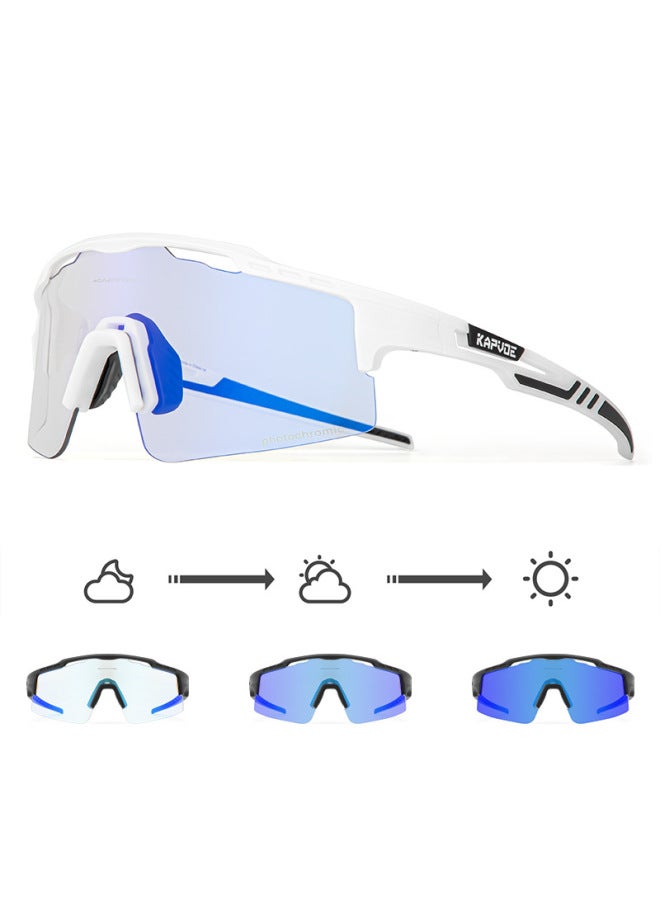 Cycling Glasses Photochromic Running Glasses Sports Professional Road Car Myopia Men's And Women's Bicycle Windproof Glasses
