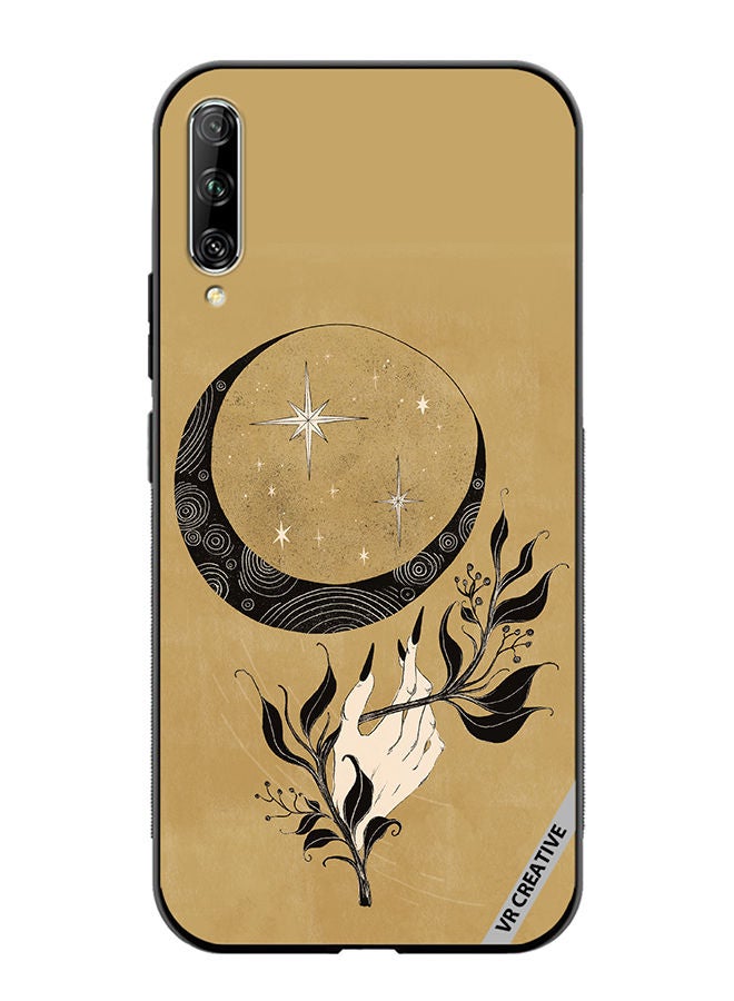 VR CREATIVE Protective Case Cover For Huawei Nova Y9S Witch Hand Moon Design Multicolour - Image 1