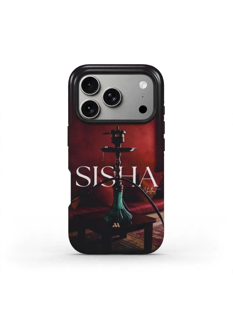 Mobcos iPhone 17 Pro Max Midnight Sysa Premium Case Compatible with Hybrid Dual-Layer Hard Shell + Silicone Protection - Scratch-Resistant Shockproof Mobile Cover