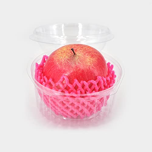 Adaamya� - Hinged PET (Transparent Plastic) Round Reusable Container for Sugar, Cake, Fruits, Salad, Chocolate Storage for Kitchen, Outdoor, Travel - Pack of 25 Pcs (250 ML) - Image 4