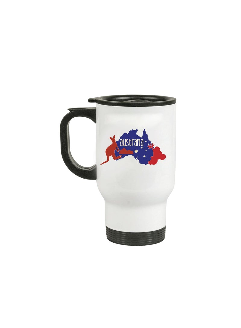 Australia Day Insulated Travel Mug - Celebrate with This Festive Travel Mug and Your Favorite Hot Beverage - Australia Day Gifts  - Image 1