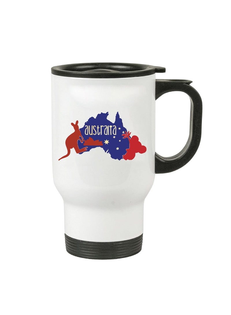 Australia Day Insulated Travel Mug - Celebrate with This Festive Travel Mug and Your Favorite Hot Beverage - Australia Day Gifts  - Image 2