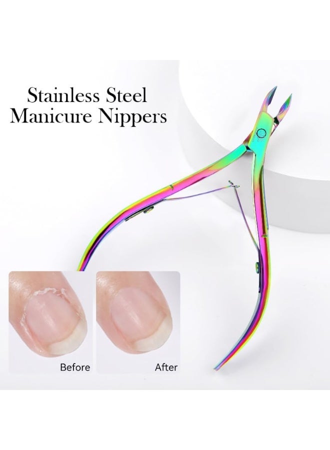 BORN PRETTY Cuticle Trimmer Cuticle Nippers,Nail Cuticle Cutter Stainless Steel Cuticle Nippers with Sharp Blades of Cuticle Remover Clippers Pedicure Manicure Tools for Nail Care - Image 4