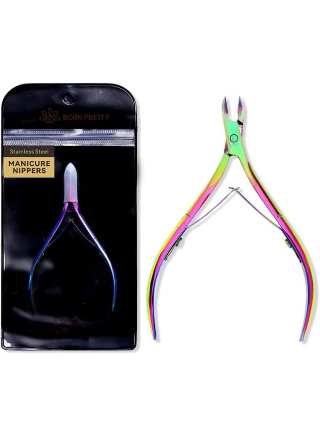 BORN PRETTY Cuticle Trimmer Cuticle Nippers,Nail Cuticle Cutter Stainless Steel Cuticle Nippers with Sharp Blades of Cuticle Remover Clippers Pedicure Manicure Tools for Nail Care - Image 1