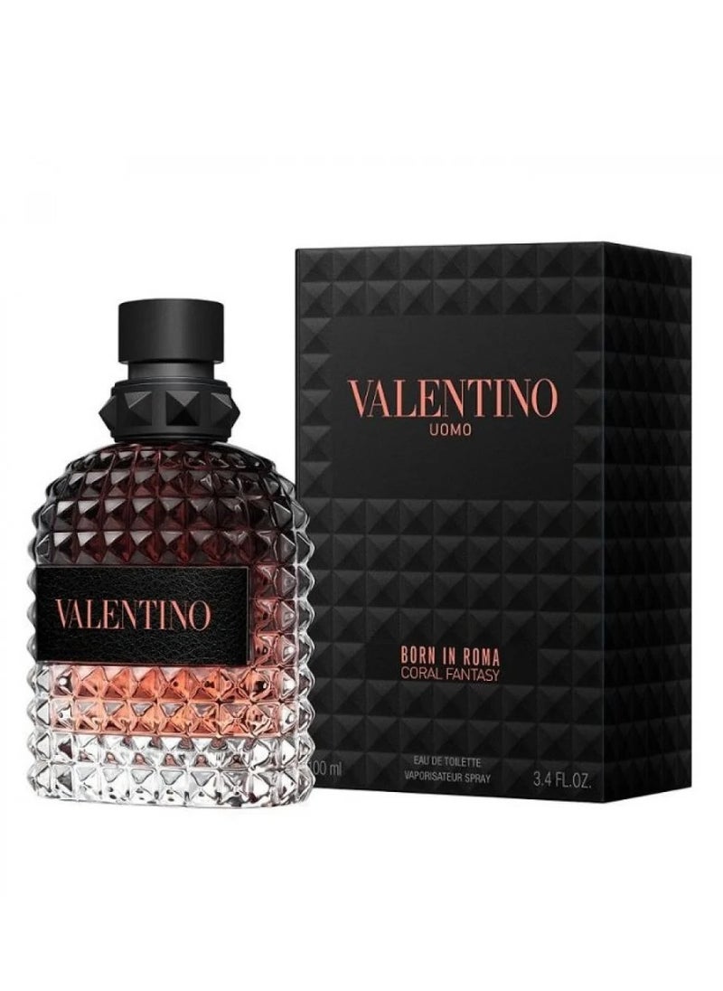 VALENTINO BY MARIO VALENTINO Valentino Born in Room Coral Fantasy Eau de Toilette for men 100 ml  - Image 2