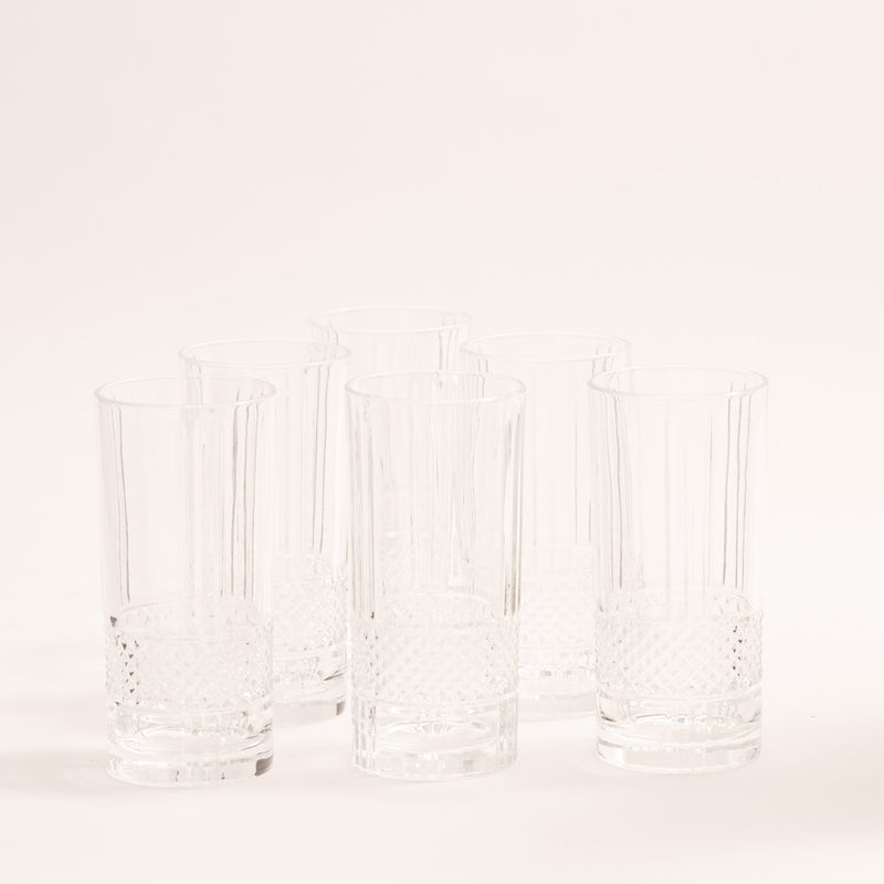 RCR brillante crystal glass set of 6 370ml - Image 3
