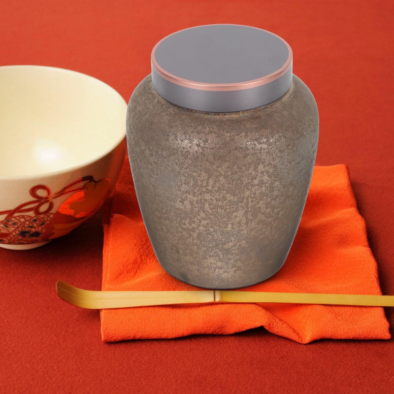 Vintage Japanese Style Ceramic Tea Canister With Lid Small Sealed Storage Jar - Image 5