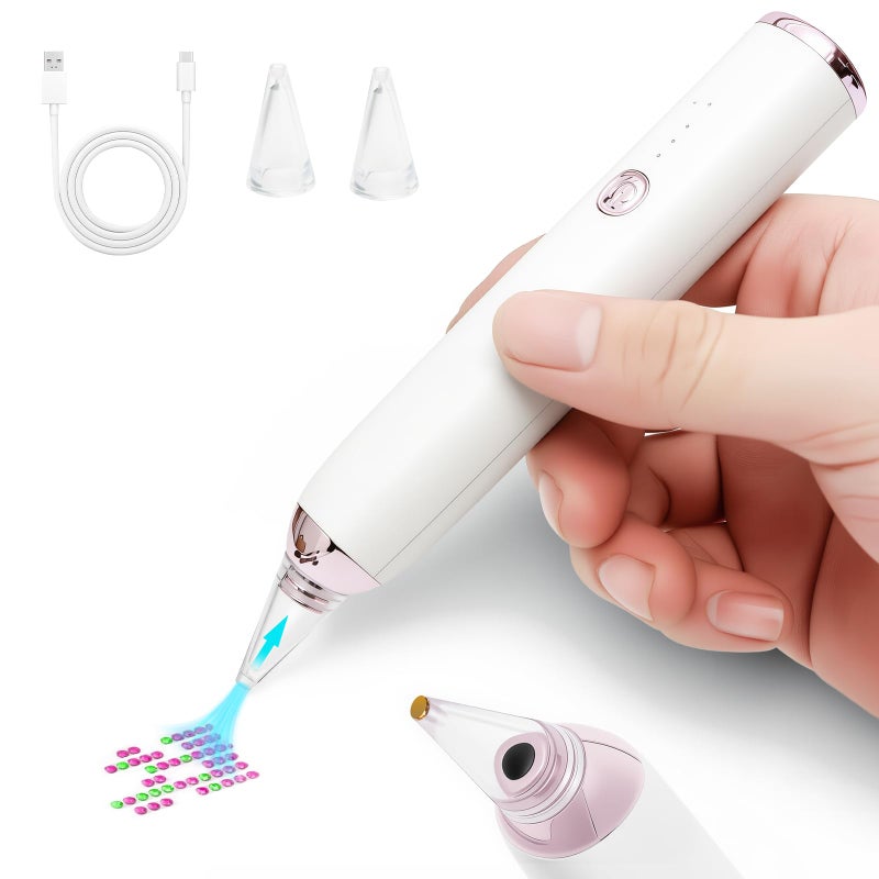 Nardo Visgo Electric Diamond Painting Pen, Cordless Diamond Art Pen Low-Noise Wax-Free, Perfect for 3D Drills, Portable Diamond Art Accessories for Crafts Lovers - Image 1