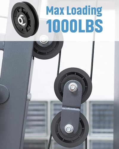 Mixizigoz 90mm/3.5" Universal Nylon Bearing Pulley-Wheel Replace for Home Gym Equipment Part Cable Machine, Wearproof Abration Bearing Wheel, Gym Equipment and Garage Door Pulley System - Image 3