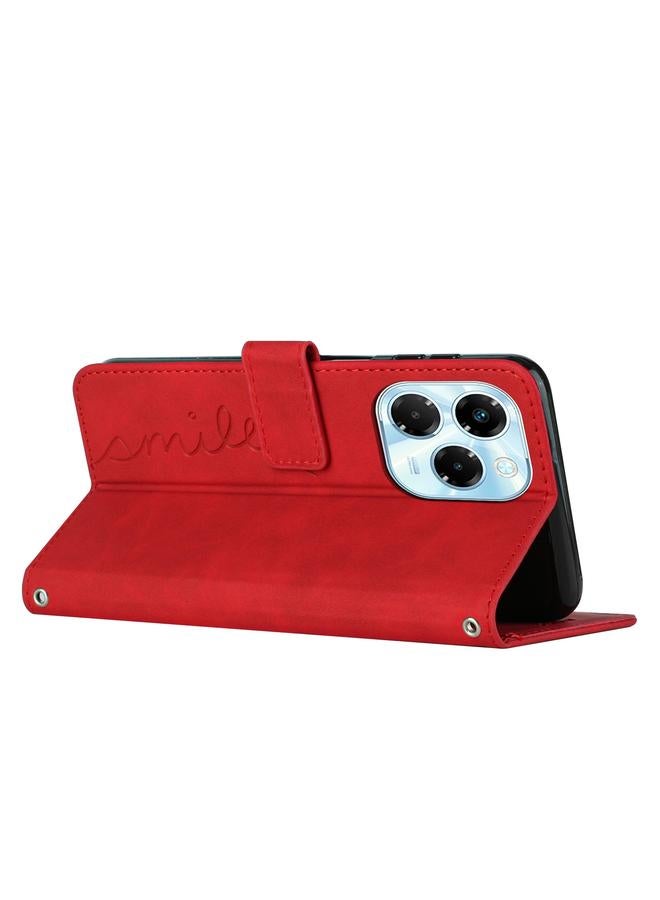 زبون جراب لهاتف Infinix Note 40X 5G مصنوع من الجلد المنقوش على شكل قلب - Image 3