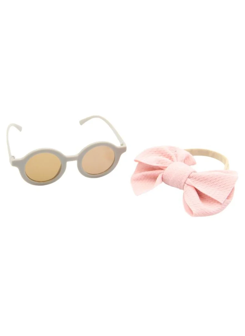 D'Daniela Maria Glasses  and Headband Set For Babies and Girls Pink