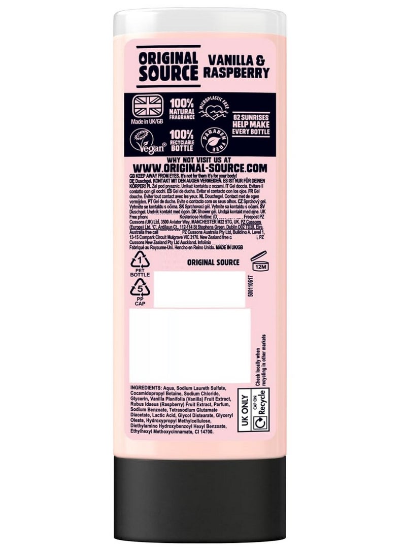 Original Source Vanilla And Raspberry Original Source Shower Gel 250 ML - Image 2