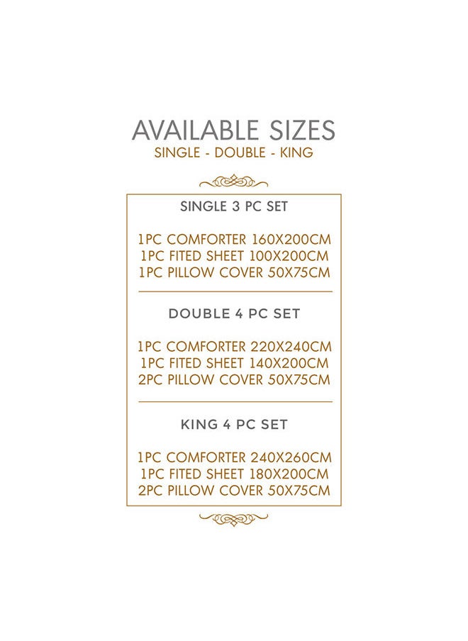 Hotel Linen Klub - Down Alternative Comforter  Set -Ultra Soft Brushed Stripe Microfiber Fabric, 200GSM Soft Fibersheet Filling, Size :Single 160 x 200cm , Color: Chocolate - Image 1