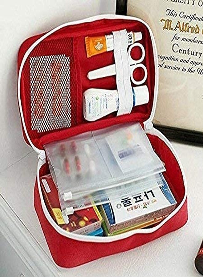 APURK Multi-Function Large Medical Kit First Aid Pouch | Medicine Organizer Box for Travelling Car, Home, Office | Emergency First Aid Kit Box Organizer (Set of 1) - Image 4