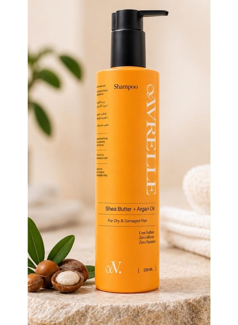Avrelle Shea Butter & Argan Oil Deep Moisture Shampoo for Dry & Damaged Hair, 250ml - Image 4