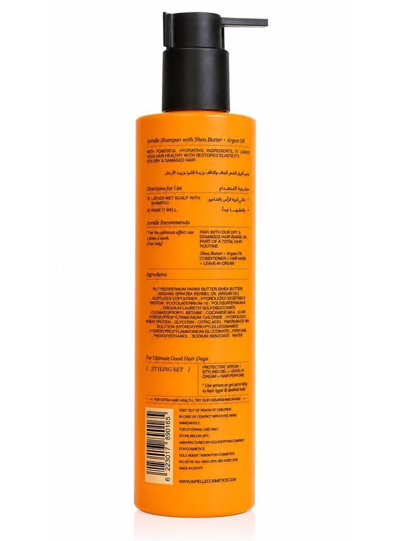 Avrelle Shea Butter & Argan Oil Deep Moisture Shampoo for Dry & Damaged Hair, 250ml - Image 2