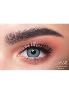 Dahab One Day Lumirere Blue Pack Of 10 Daily Disposable Colored Contact Lenses Unisex Cosmetic Contact Lenses  - Image 1