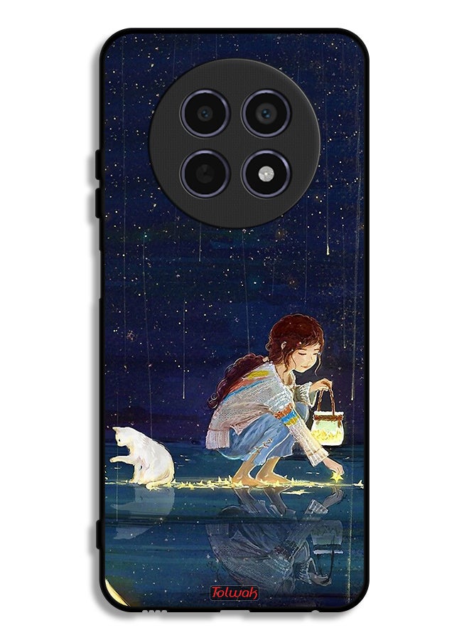 Tolwak Realme 12 5G Protective Case Cover Collecting Stars Art - Image 1