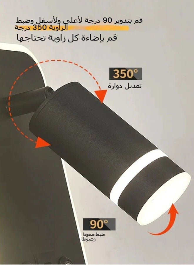 عام الإبداعية لمسة الجدار مصباح بسيط السرير القراءة الخفيفة مع أوسب الجدار مصباح غرفة الفندق ضوء ثلاث لهجة ضوء مصباح - Image 4
