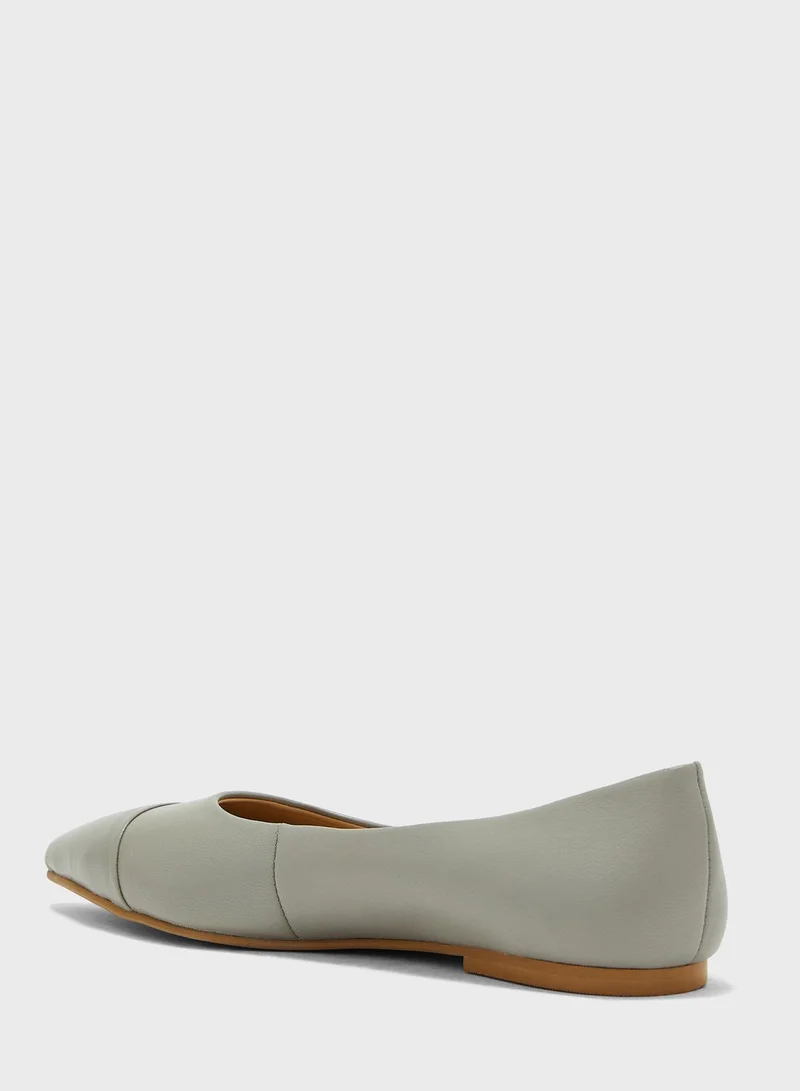 Hush Puppies Pointed Toe Ballerinas