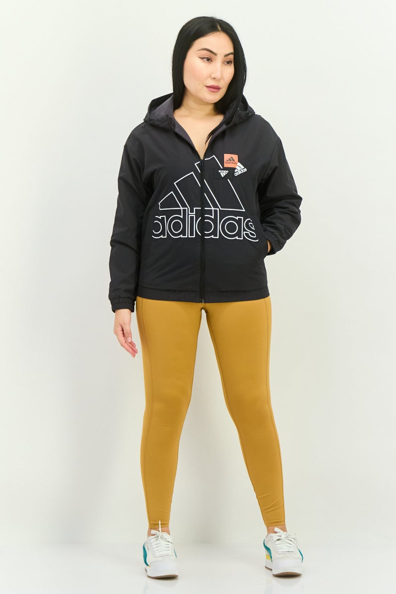 Adidas Women Spots Wear Fit Long Sleeve Outdoor Jacket ,Black - Image 4