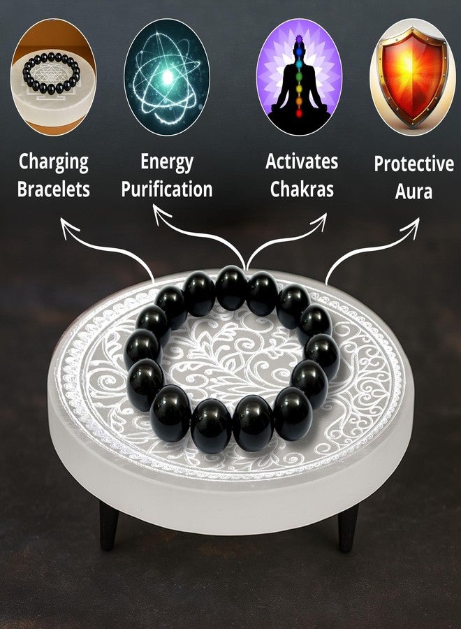 Selenite Charging Plate with Carved Tree of Life | Crystal Charging, Vastu Remedy, & Pooja Decor | Home Spiritual Decoration for Manifestation, Healing & Chakra Energy by Orgonite Crystal Agate - Image 5