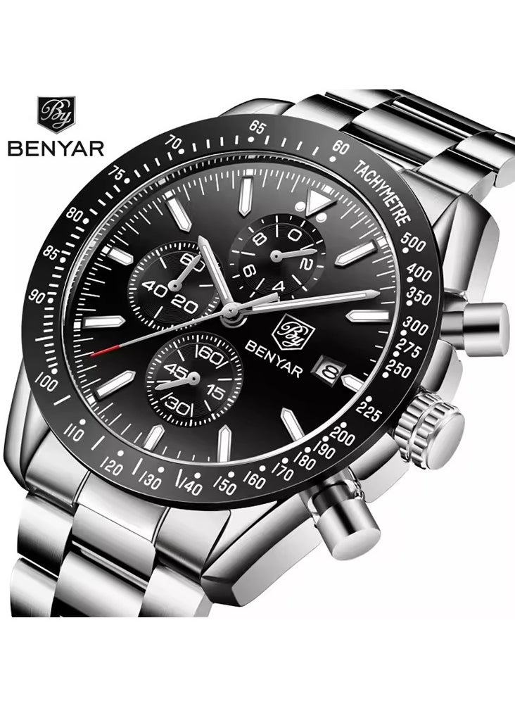 Watches for Men Watch Quartz Luxury Stainless Steel Water Resistant Chronograph Watch 5140 - pzsku/Z09A01E06B447886FBBC1Z/45/_/1723278904/c73e6a69-c6c6-49ca-bcd6-632b2749daba