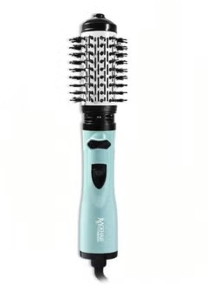 MoeHair - Professional 1200W Hair Dryer Brush, dries and maintains hair moisture and reduces styling time. The MO-7153 brush has a stylish design for easy use at home or as a hairdresser. - Image 1